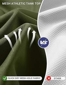 Gilet de sport de compression respirant et à séchage rapide pour hommes, coupe ajustée, avec logo personnalisé, vente en gros - Product Image 3