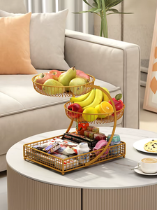 Cesta antigua que aporta orden visual a cocinas con mucho movimiento, puede ser utilizada más allá de su propósito original para frutas, y también para pan, verduras o aperitivos. - Product Image 5