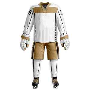 Tenue de hockey sur glace de qualité professionnelle, coupe athlétique moderne, manches fuselées, matière hautement extensible pour les performances sur glace. - Product Image 3