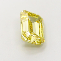 Diamante Amarillo de 1 Quilate, Corte Esmeralda, Cultivado en Laboratorio, VVS2, Color Amarillo Fantasía, Calidad Premium, Diamante Suelto