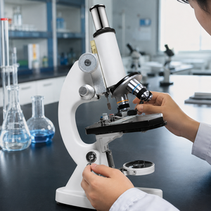 Microscope biologique monoculaire 40X |   Microscope de laboratoire scolaire pour étudiants |   Matériel d'apprentissage scientifique |   Outil pédagogique Focus - Product Image 2