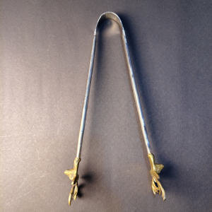 2-Piece Rustic Golden <b>Twig</b> Handle Salad Serving Set Stainless Steel Serving Spoon and Matching Salad Tongs <b>for</b> Farmhouse <b>Decor</b> - Product Image 4