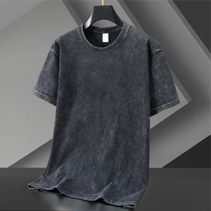 T-shirts amples et oversize en coton tricoté 100 % lourd, personnalisables, pour hommes, anti-plis et respirants, vente en gros - Product Image 5