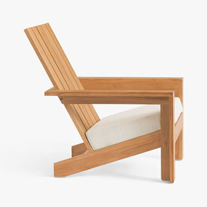 Chaise longue de jardin de haute qualité, best-seller, en teck, mobilier d'extérieur, chaise Adirondack pour hôtel, terrasse - Rustler - Product Image 4