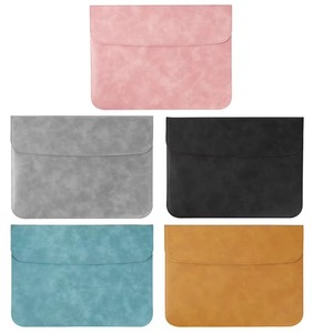 Housse pour ordinateur portable en cuir véritable, système de transport à bandoulière, durable, légère, étui de protection pour les voyages d'affaires LS-0301 - Product Image 5