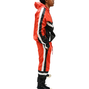 Survêtement réfléchissant imperméable pour homme, veste coupe-vent et pantalon, streetwear, techwear, logo personnalisé, OEM, en gros - Product Image 4