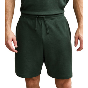Ensemble T-shirt et short de sport pour homme avec logo personnalisé, 100% coton respirant, motif uni, style décontracté - Product Image 4