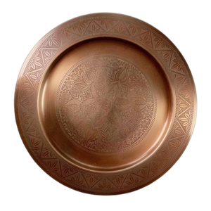 Plato de Presentación Redondo de Metal Estilo Americano, Biodegradable, Pulido, de la Marca Bold Blossom, para Hoteles, Restaurantes, Banquetes, Bodas y Servicios de Catering - Product Image 5