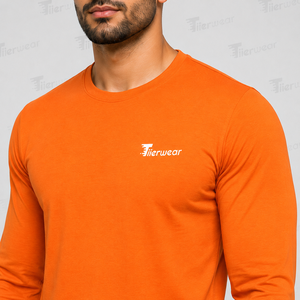 <b>Mens</b> Lightweight Breathable <b>Long</b> <b>Sleeve</b> <b>T</b> <b>Shirts</b> Jersey Crew Neck Full <b>Sleeve</b> 100% Cotton Eco-Friendly Quick Dry Regular Fit - Product Image 5