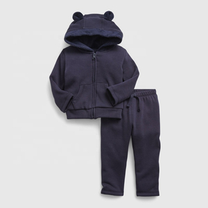 Conjunto Deportivo de 2 Piezas para Niños, Estampado y Liso, Personalizado, Invernal, Transpirable, Ecológico, 100% Algodón, Estilo Urbano - Product Image 4