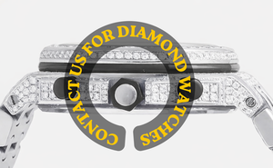 Reloj Personalizable de Oro Blanco con Diamantes Moissanite, Estilo Hip Hop, Cronógrafo, Esfera Negra, Características Únicas, Brillante, a un Precio Accesible - Product Image 4