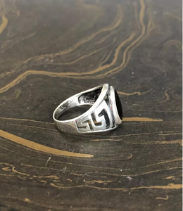 Men's Black Onyx Signet <b>Ring</b> <b>Crafted</b> in 925 Sterling Silver Hypoallergenic Jewelry Daily Wear Smooth & Comfortable Fit - Product Image 4