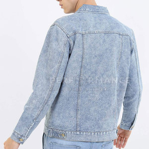 Outfitize International Wholesale <b>Mens</b> <b>Denim</b> <b>Jacket</b> with Flap Pockets Classic Workwear Durable Blue Jean <b>Jacket</b> - Product Image 2