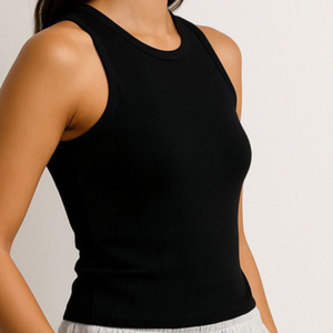 Camiseta sin mangas para mujer, ligera, para entrenamiento, lisa, transpirable, con impresión de logotipo personalizado, al por mayor - Product Image 3