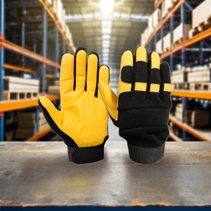 Guantes de Seguridad de Cuero Ecológicos de Alto Rendimiento |   Reloj de pulsera para mecánicos y uso automotriz, detección de agujas para las cuatro estaciones - Product Image 5