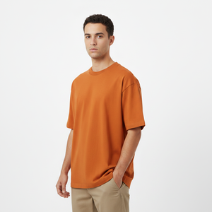 Camiseta Personalizada con Estampado DTG, Lavada, de Algodón Grueso, Estilo Casual, Manga Corta, para Hombre - Product Image 4