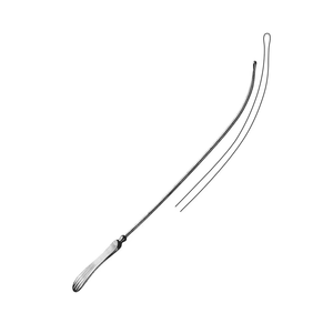 Sonde utérine rigide incurvée AMPEX en acier inoxydable de haute qualité, 30 cm/11 3/4 po, instrument de gynécologie manuel gradué en cm - Product Image 4