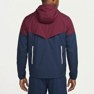 New Trending Men's Colorblock Hooded Windbreaker <b>Jacket</b> <b>Lightweight</b> Full Zip Sports <b>Running</b> Outdoor Casual Coat - Product Image 2