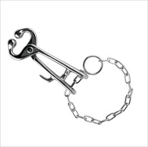 ที่หนีบจมูกวัว/ที่จับวัว/คีมหนีบจมูกวัวพร้อมโซ่ - Product Image 2