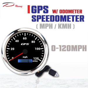 110mm GPS compteur de vitesse odomètre électrique noir LED jauge 12/24V 316 acier inoxydable jante IP-67 étanche Auto mètre nouveau - Product Image 3