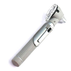 Otoscope à fibre optique, otoscope LED, kit ORL, deux ampoules de remplacement gratuites, couleur grise, outil de diagnostic professionnel des oreilles - Product Image 3