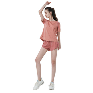 Shorts Deportivos para Mujer, Holgados, de Secado Rápido, para Verano, con Bolsillos, para Correr, 85% Poliéster, 15% Elastano, con Cordón Ajustable - Product Image 4