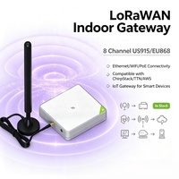 Passerelle intérieure LoRaWAN US915/EU868/AU915/AS923, passerelle IoT SPI-US915, serveur réseau LORAWAN, compatibilité AWS/TTN/ChirpStack LNS