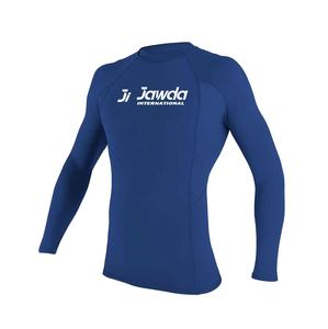T-shirt de gymnastique à séchage rapide et à compression pour hommes, manches longues, protection contre les éruptions cutanées, pour la course et la musculation - Product Image 1