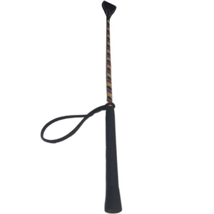 Fusta de Cuero Premium para Montar a Caballo, Duradera, para Entrenamiento Ecuestre, Agarre Cómodo, Accesorio Profesional para Caballos - Product Image 2