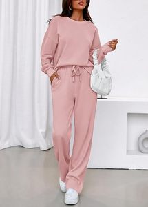 Conjunto de Sudadera con Capucha Oversize y Pantalones de Chándal de Forro Polar Premium para Mujer, Conjunto Deportivo de Sudadera con Capucha y Pantalones de Chándal para Mujer - Product Image 3