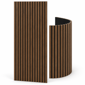 Panneau mural flexible moderne en MDF avec placage bois et feutre acoustique pour isolation phonique, écologique, pour murs intérieurs - Product Image 1