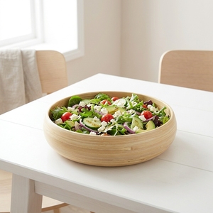 Ensemble de vaisselle en bambou écologique, bols faits à la main pour la maison, la cuisine, la restauration et les fêtes, personnalisable - Product Image 4