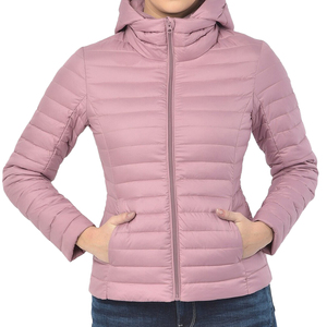 Vente en gros, faible MOQ : Manteaux chauds à manches longues pour femmes, manteaux entièrement zippés avec poches, doudounes à capuche respirantes pour femmes - Product Image 6
