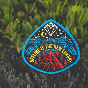 Parches de tela de lona tejida con logotipo personalizado, bordados de flores, con borde Merrow, con gancho, adhesivos, termoadhesivos, para coser, ¡los más vendidos! - Product Image 4