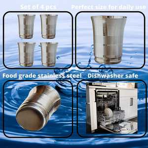 Vaso Ecológico de Acero Inoxidable con Logotipo Personalizado, Nuevo en Fábrica, para Viajes, Bar, Comedor, Vino, Agua - Product Image 2