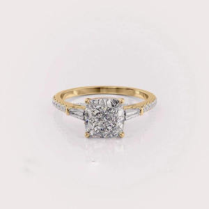 Anillo de Compromiso de Moissanita de la Mejor Calidad para Joyería Nupcial, Celebración de Bodas y Regalos, Disponible al Mejor Precio del Mercado - Product Image 4