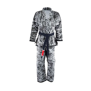 Uniforme de Karate Blanco para Hombre, 100% Algodón, Duradero, Corte Regular, Ropa de Artes Marciales para Adultos, Cinturón Negro Incluido - Product Image 6