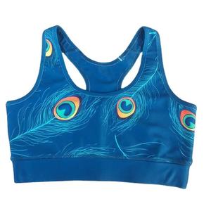 Dark Blue Sperms Breathable Plus Size Fashion Sports Bras Cozy Y Back Yoga Bra Sleeveless Crop Tank Tops - Product Image 5
