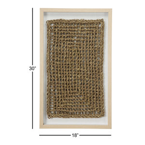 DreamCraft Farmhouse Arte de la pared enmarcado de madera rústica abstracta Decoración de Vietnam - Product Image 6