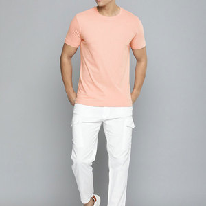 T-shirts Homme 2025 100% Coton Logo Avant Décontracté Manches Courtes Coupe Classique Respirant Séchage Rapide Prix de Gros - Product Image 1