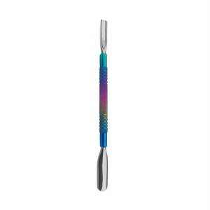Pousse-cuticules double embout en acier inoxydable réutilisable pour manucure, conception à double tête - Product Image 3