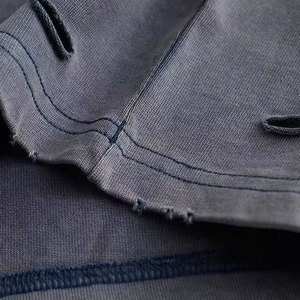 Créez votre propre logo imprimé sur des t-shirts pour hommes effet usé, 100% coton, coupe ample, style décontracté, dernier design de t-shirt usé pour hommes - Product Image 4