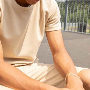 Ensemble de survêtement imprimé deux pièces pour hommes, collection automne, style urbain, respirant, antistatique, 100 % coton (T-shirt et pantalon) - Product Image 4