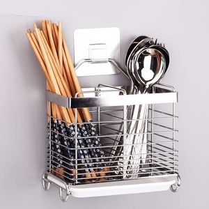 Portacubiertos metálico resistente para restaurante, cocina, cesta de almacenamiento para cucharas, tenedores y cuchillos, con calidad duradera. - Product Image 1