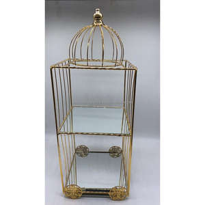 Wedding Decoration 2 Tier Cake Stand Serving Platter <b>Gold</b> Powder Coated Finishing Elegant Cake Fruits Dessert <b>Placemat</b> Cakestand - Product Image 6