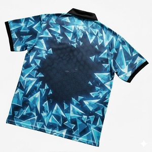 Camiseta Deportiva de Alta Calidad al por Mayor, Diseño de Logotipo Personalizado, Sublimación Completa, Camiseta Polo para Hombre - Product Image 3