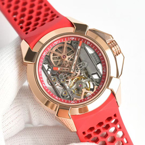 High-end Aesthetic Luxury Rose Gold Bezel Casual Banquet Business <b>Skeletonized</b> <b>Automatic</b> Mechanical Men's <b>Watch</b> - Product Image 3