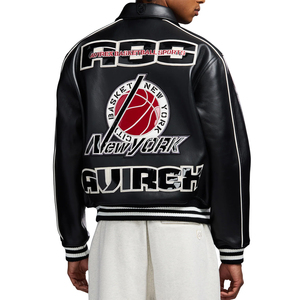 Chaquetas de Cuero Genuino a Precios Razonables, Chaqueta Avirex Edición USA para Hombre, Chaqueta Bomber, Chaquetas de Vuelo Americanas - Product Image 6