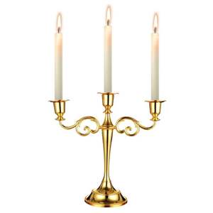Candélabre moderne en métal argenté à 5 bras, centre de table professionnel pour mariage, porte-bougie |   Support décoratif pour bougies coniques pour événements et repas - Product Image 5