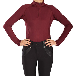 Horse Riding Base Layer Shirt Women Long <b>Sleeves</b> Equestrian Clothing Customized Fabric Breathable Custom Logo & Breeches Uniform - Product Image 1